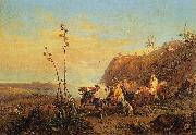 Massimo d Azeglio Arabs on Horseback oil painting